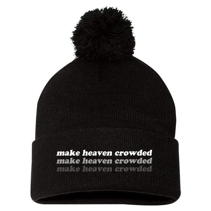 Make Heaven Crowded Pom Pom 12in Knit Beanie