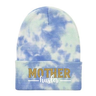 Mother Hustler Ceo Small Business Owner Best Mom Ever Great Gift Tie Dye 12in Knit Beanie