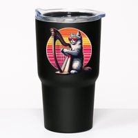 Musician Harpist Cat Wearing Sunglasses Cat Playing Harp Tumbler