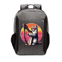 Musician Harpist Cat Wearing Sunglasses Cat Playing Harp Vector Backpack