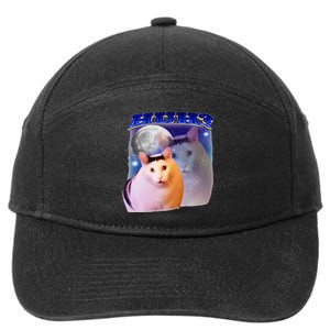 Meme Huh Cat 7-Panel Snapback Hat