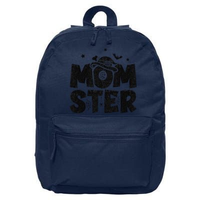 Mom Halloween Costume Halloween Mom Momster Halloween 16 in Basic Backpack