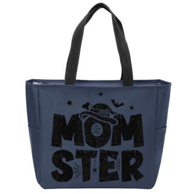 Mom Halloween Costume Halloween Mom Momster Halloween Zip Tote Bag