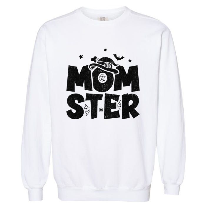 Mom Halloween Costume Halloween Mom Momster Halloween Garment-Dyed Sweatshirt