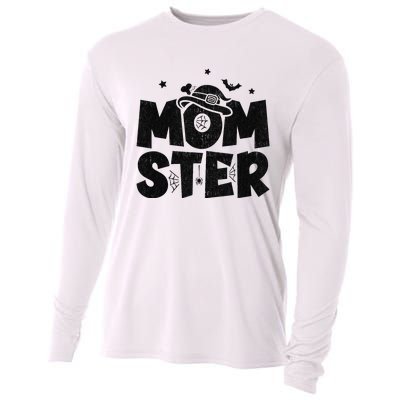 Mom Halloween Costume Halloween Mom Momster Halloween Cooling Performance Long Sleeve Crew