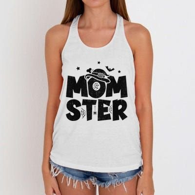 Mom Halloween Costume Halloween Mom Momster Halloween Women's Knotted Racerback Tank