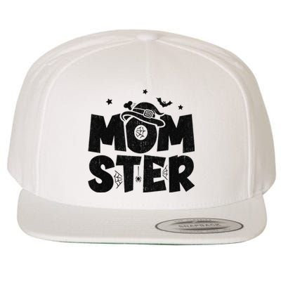 Mom Halloween Costume Halloween Mom Momster Halloween Wool Snapback Cap