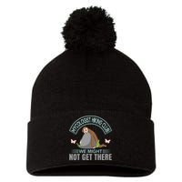 Mycologist Hiking Club We Might Not Get There Pom Pom 12in Knit Beanie