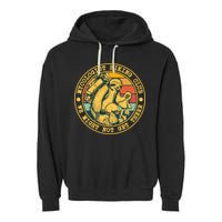 Mycologist Hiking Club We Might Not Get There Sloth Garment-Dyed Fleece Hoodie