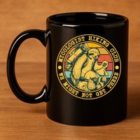 Mycologist Hiking Club We Might Not Get There Sloth 11oz C Handle Ceramic Mug