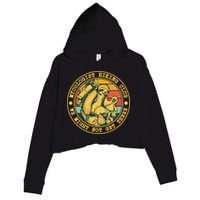 Mycologist Hiking Club We Might Not Get There Sloth Crop Fleece Hoodie