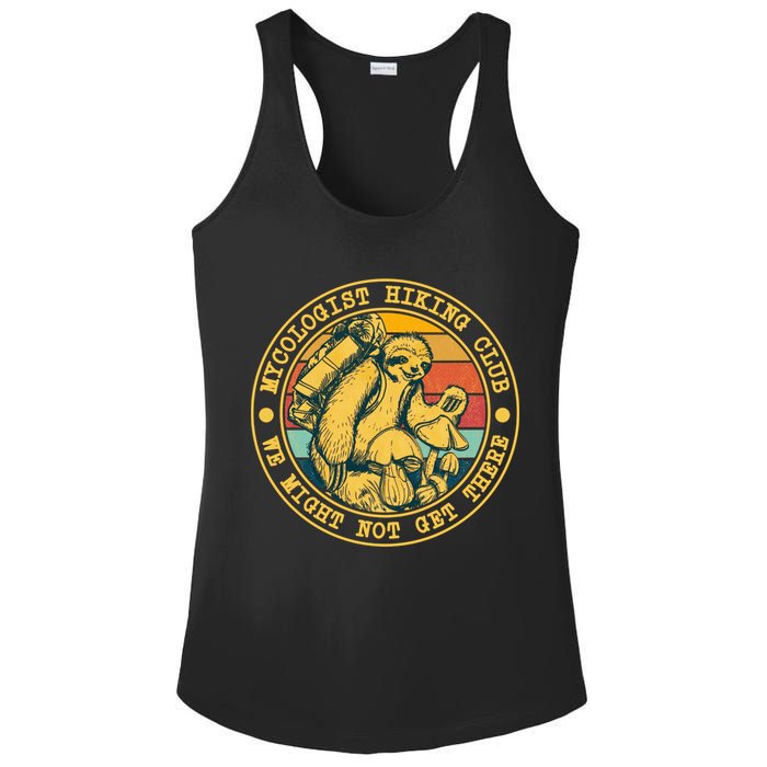 Mycologist Hiking Club We Might Not Get There Sloth Ladies PosiCharge Competitor Racerback Tank
