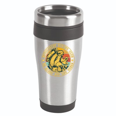 Mycologist Hiking Club We Might Not Get There Sloth 16oz Travel Tumbler
