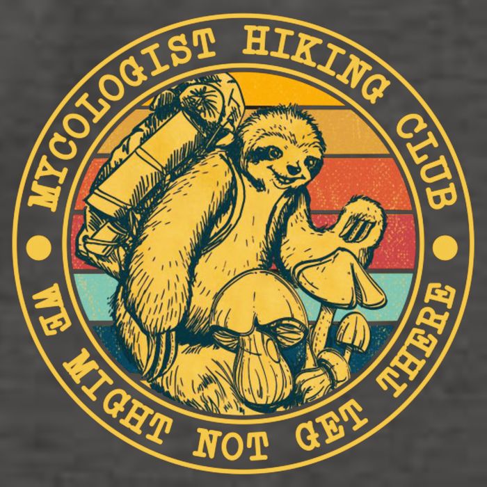 Mycologist Hiking Club We Might Not Get There Sloth Vector Backpack