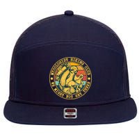 Mycologist Hiking Club We Might Not Get There Sloth 7 Panel Mesh Trucker Snapback Hat