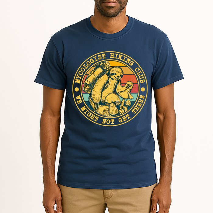 Mycologist Hiking Club We Might Not Get There Sloth Tall T-Shirt