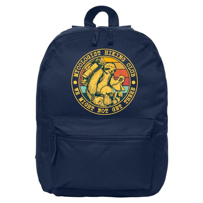 Mycologist Hiking Club We Might Not Get There Sloth 16 in Basic Backpack
