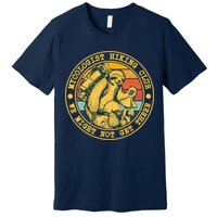 Mycologist Hiking Club We Might Not Get There Sloth Premium T-Shirt