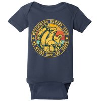 Mycologist Hiking Club We Might Not Get There Sloth Baby Bodysuit