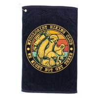 Mycologist Hiking Club We Might Not Get There Sloth Golf Towel