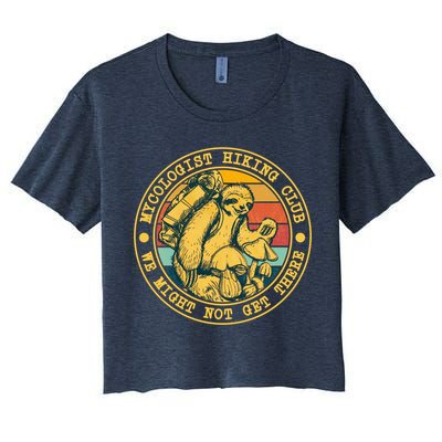 Mycologist Hiking Club We Might Not Get There Sloth Crop Top
