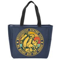 Mycologist Hiking Club We Might Not Get There Sloth Zip Tote Bag