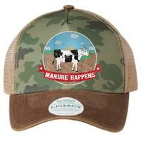 Manure Happens Cattle Ranch Farm Cow Dairy Humor Legacy Tie Dye Trucker Hat
