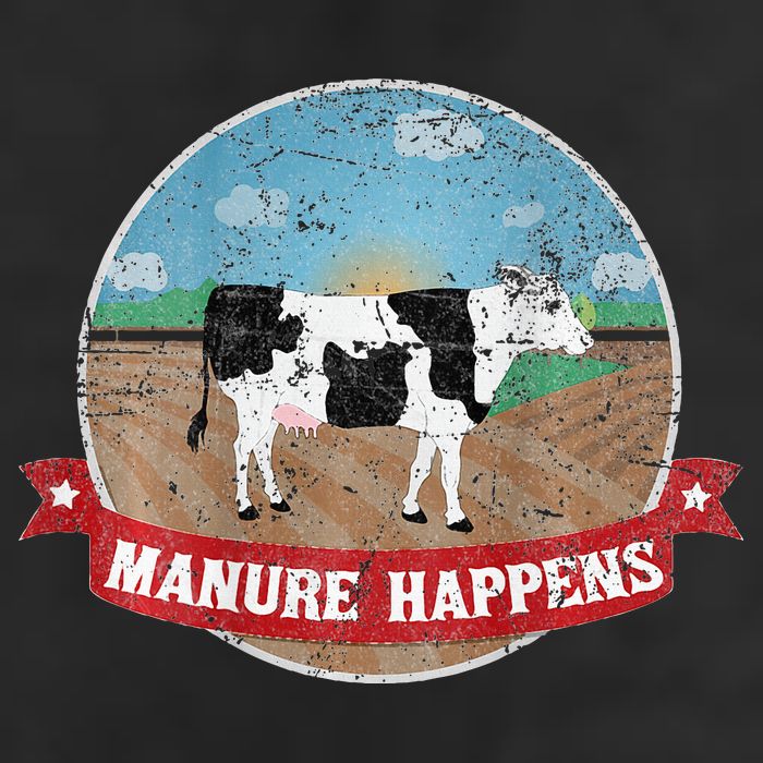 Manure Happens Cattle Ranch Farm Cow Dairy Humor Cool Comfort Performance Bucket Hat