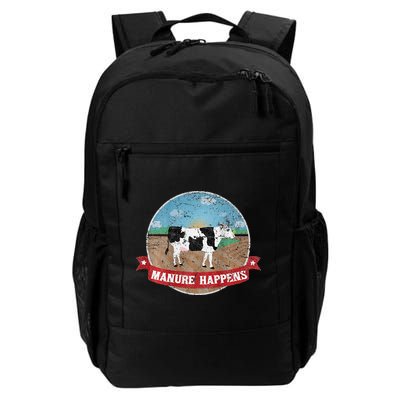 Manure Happens Cattle Ranch Farm Cow Dairy Humor Backpack
