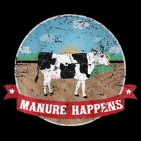 Manure Happens Cattle Ranch Farm Cow Dairy Humor Drawstring Bag