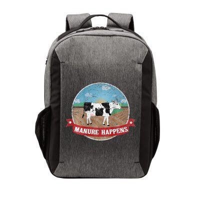 Manure Happens Cattle Ranch Farm Cow Dairy Humor Vector Backpack
