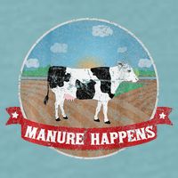 Manure Happens Cattle Ranch Farm Cow Dairy Humor Sueded Cloud Jersey T-Shirt
