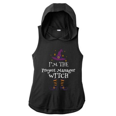 Matching Halloween Costume IM The Project Manager Witch Ladies PosiCharge Tri-Blend Wicking Draft Hoodie Tank