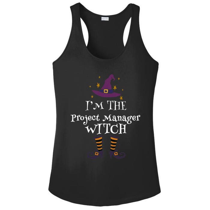 Matching Halloween Costume IM The Project Manager Witch Ladies PosiCharge Competitor Racerback Tank