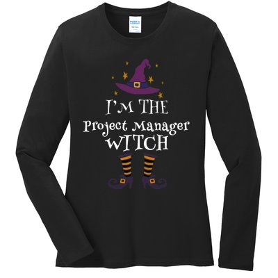 Matching Halloween Costume IM The Project Manager Witch Ladies Long Sleeve Shirt