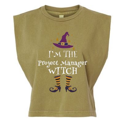 Matching Halloween Costume IM The Project Manager Witch Garment-Dyed Women's Muscle Tee