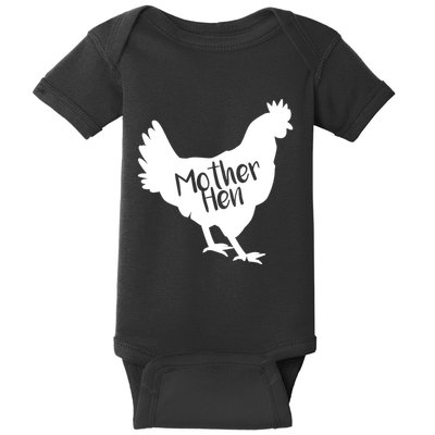 Mother Hen Chicken For Matching Mother And Daughter Baby Bodysuit