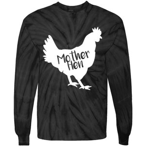 Mother Hen Chicken For Matching Mother And Daughter Tie-Dye Long Sleeve Shirt