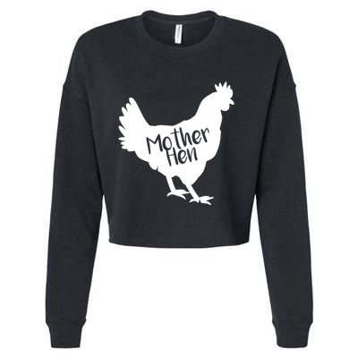 Mother Hen Chicken For Matching Mother And Daughter Cropped Pullover Crew