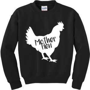 Mother Hen Chicken For Matching Mother And Daughter Kids Sweatshirt