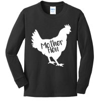 Mother Hen Chicken For Matching Mother And Daughter Kids Long Sleeve Shirt