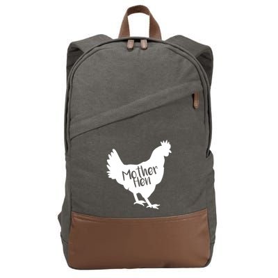 Mother Hen Chicken For Matching Mother And Daughter Cotton Canvas Backpack