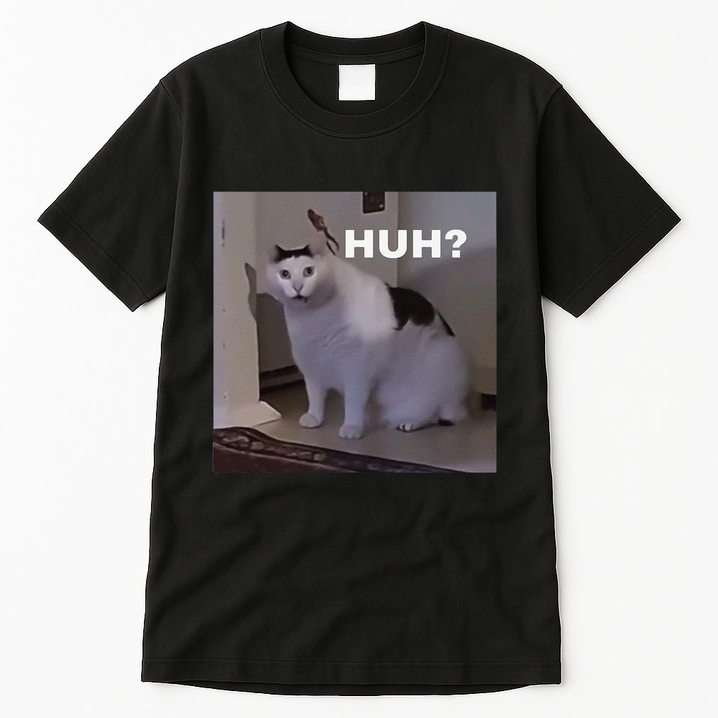 Meme Huh Cat Tall T-Shirt