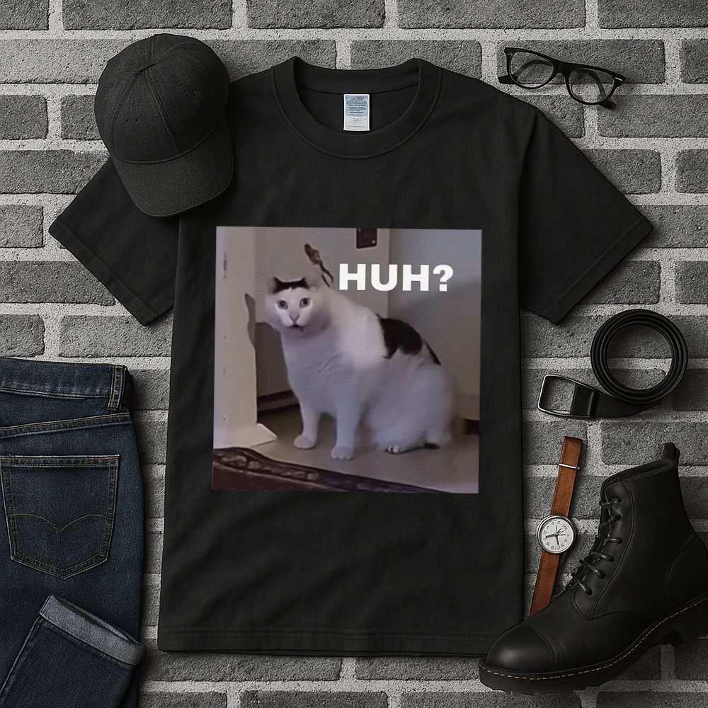Meme Huh Cat Tall T-Shirt