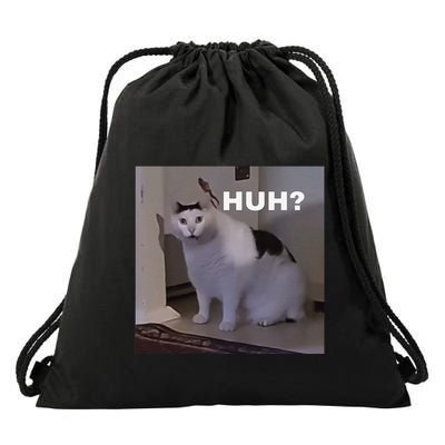 Meme Huh Cat Drawstring Bag