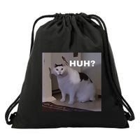Meme Huh Cat Drawstring Bag