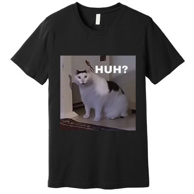 Meme Huh Cat Premium T-Shirt