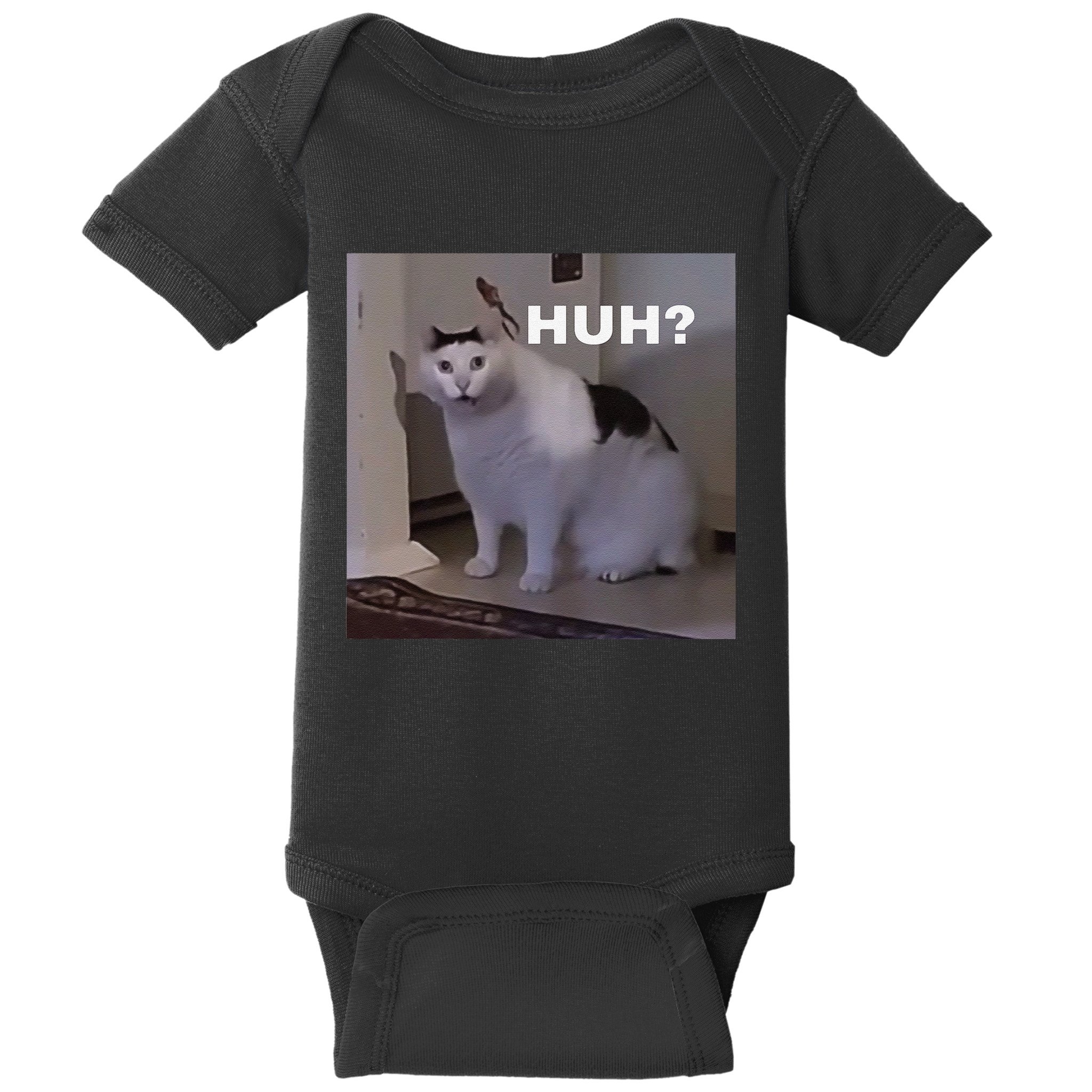 Meme Huh Cat Baby Bodysuit