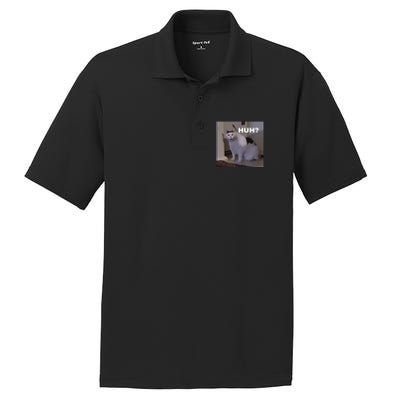 Meme Huh Cat PosiCharge RacerMesh Polo