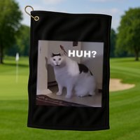 Meme Huh Cat Golf Towel